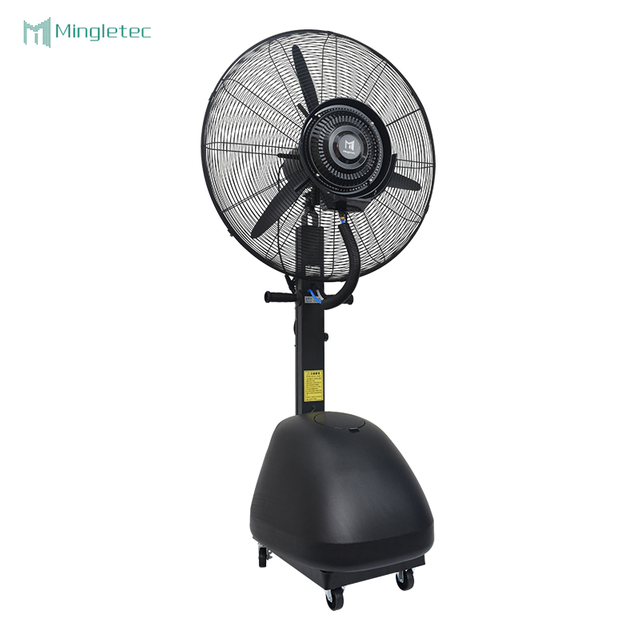 Ventilador de nebulización oscilante para exteriores de 26 pulgadas con tanque de agua de 60 litros