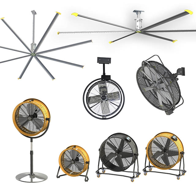 Fabricante de ventiladores industriales HVLS