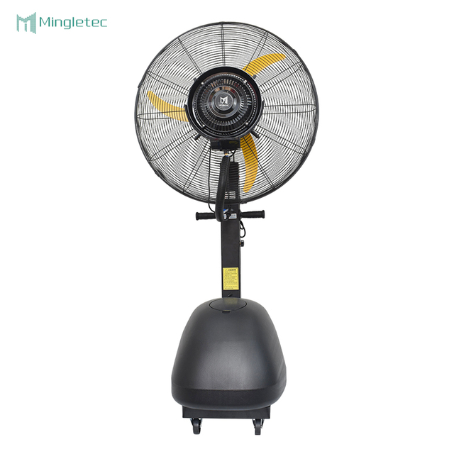 Uso en exteriores Ventilador de niebla oscilante eléctrico de 26 pulgadas con tanque de agua de 60 litros
