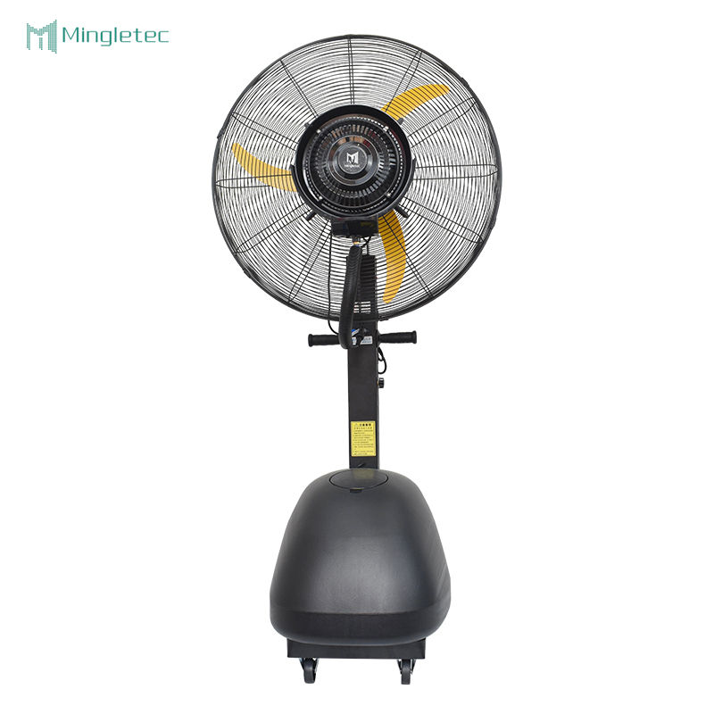 Uso en exteriores Ventilador de niebla oscilante eléctrico de 26 pulgadas con tanque de agua de 60 litros