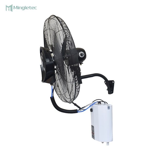 Ventilador de nebulización de pulverización industrial montado en la pared de alta resistencia para uso en fábrica