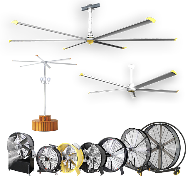 Fabricante de ventiladores industriales HVLS