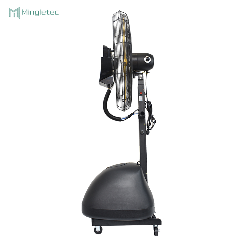 Uso en exteriores Ventilador de niebla oscilante eléctrico de 26 pulgadas con tanque de agua de 60 litros