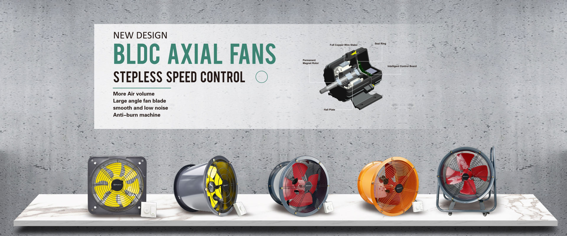 Manufacturing Different Types Of Axial Exhaust Ventilation fan