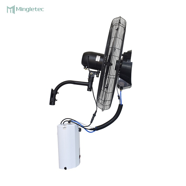 Ventilador de nebulización de pulverización industrial montado en la pared de alta resistencia para uso en fábrica