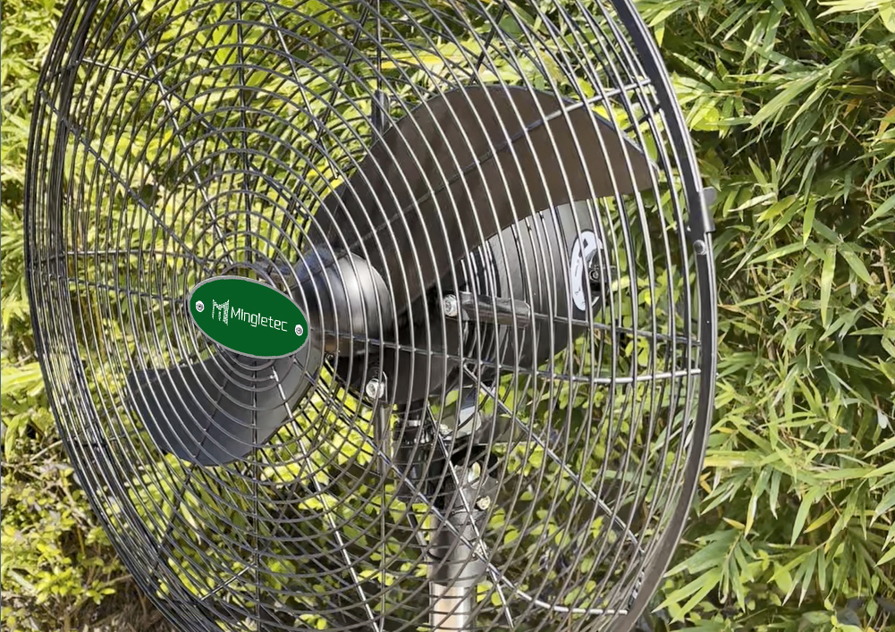 Ventilador industrial BLDC con 2 aspas de aluminio.