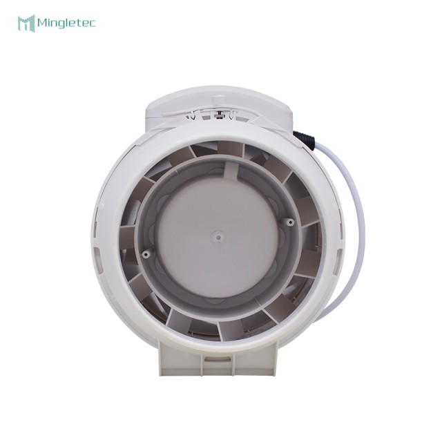 Ventilador de conducto en línea de ventilación de plástico Bldc de 4 6 8 pulgadas