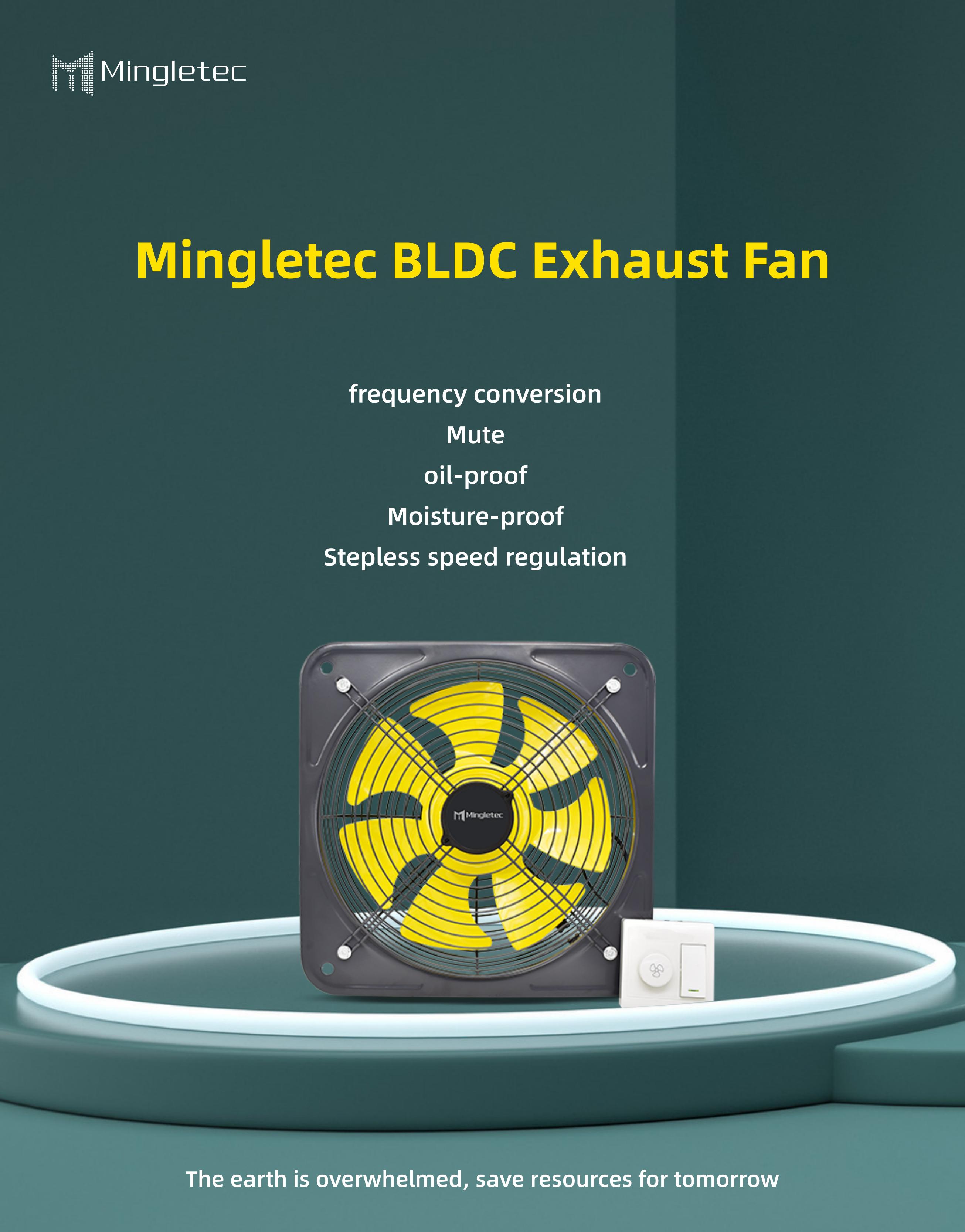 Extractor de aire BLDC de 12 y 16 pulgadas