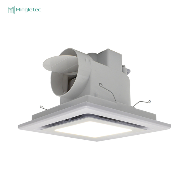 Ventilador de techo para baño con luz