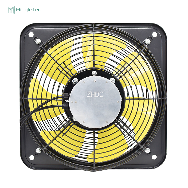 Ventilador de escape montado en la pared de metal completo BLDC para uso en almacén