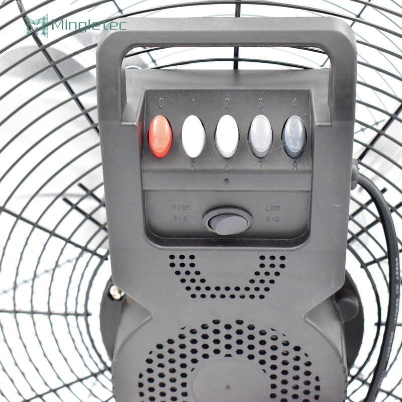 12 14 16 18 20 Fan al aire libre del piso del metal de Warehouse del control de velocidad de 3 pulgadas