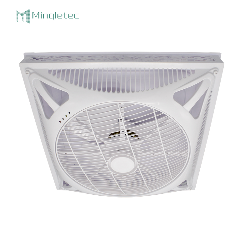 Ventilador de techo falso cuadrado de 14 pulgadas con luz LED para uso en dormitorios