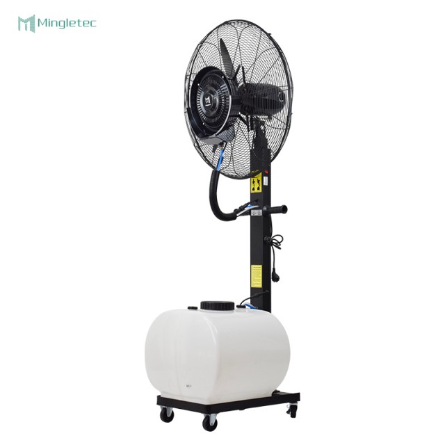 Ventilador de refrigeración por pulverización de agua industrial oscilante de 30 pulgadas