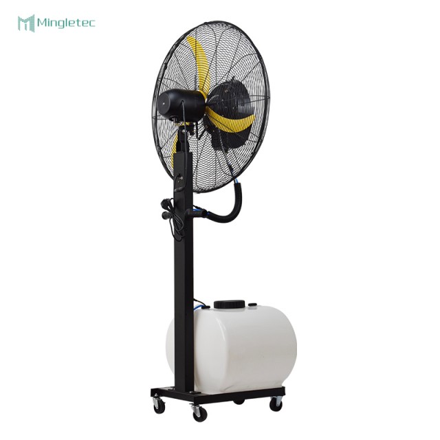 Ventilador de niebla industrial para uso en exteriores con tanque de agua de 60 litros