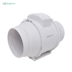 Ventilador de conducto en línea de ventilación de plástico Bldc de 4 6 8 pulgadas