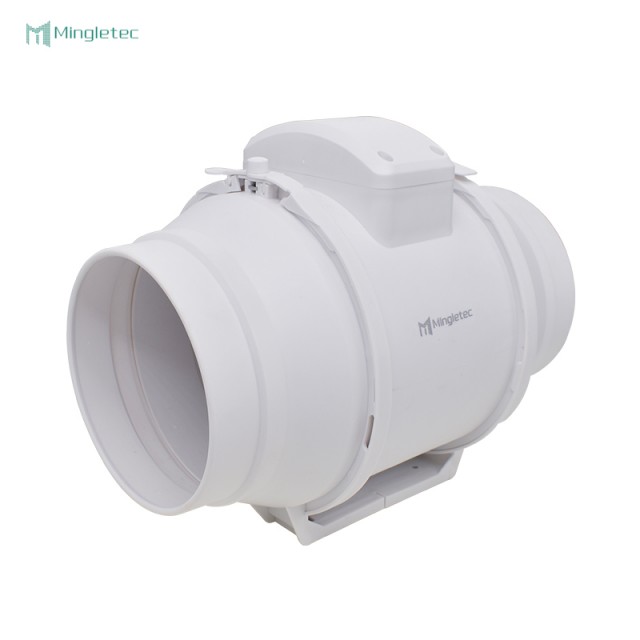 Ventilador de conducto en línea de ventilación de plástico Bldc de 4 6 8 pulgadas
