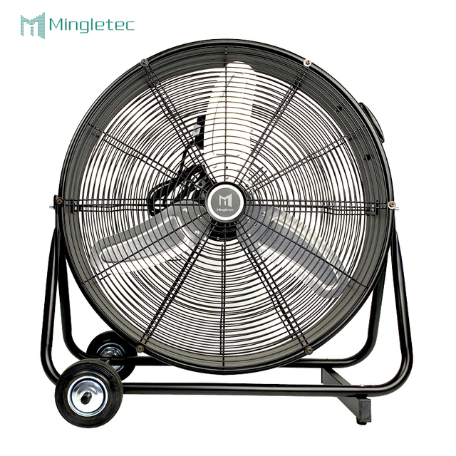 Stadium Warehouse fan industrial potente del tambor del piso del metal de 30 pulgadas