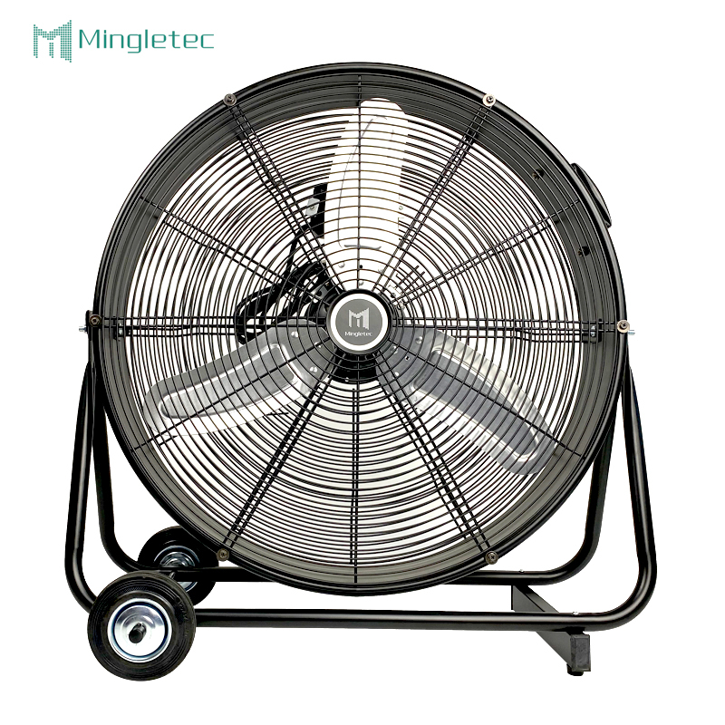 Stadium Warehouse fan industrial potente del tambor del piso del metal de 30 pulgadas