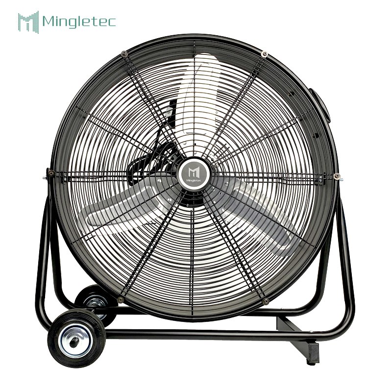 Stadium Warehouse fan industrial potente del tambor del piso del metal de 30 pulgadas