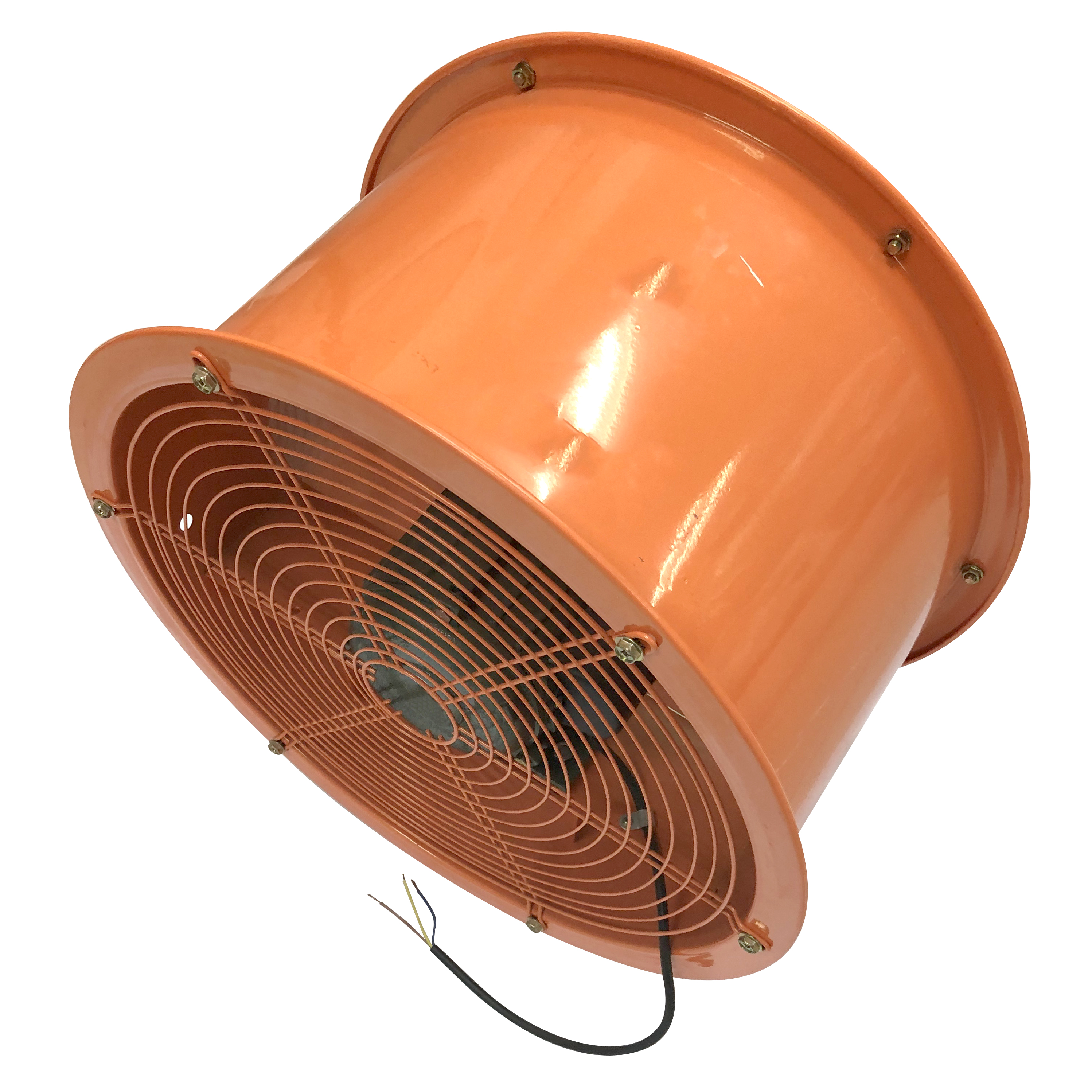 Ventilador de flujo axial industrial de hoja de metal de alta presión para uso en fábrica