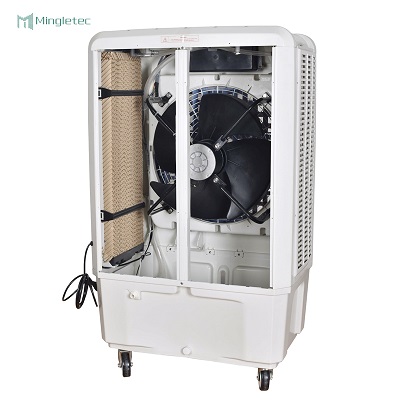 Buenos precios al por mayor silencioso ventilador de refrigeración por evaporación móvil