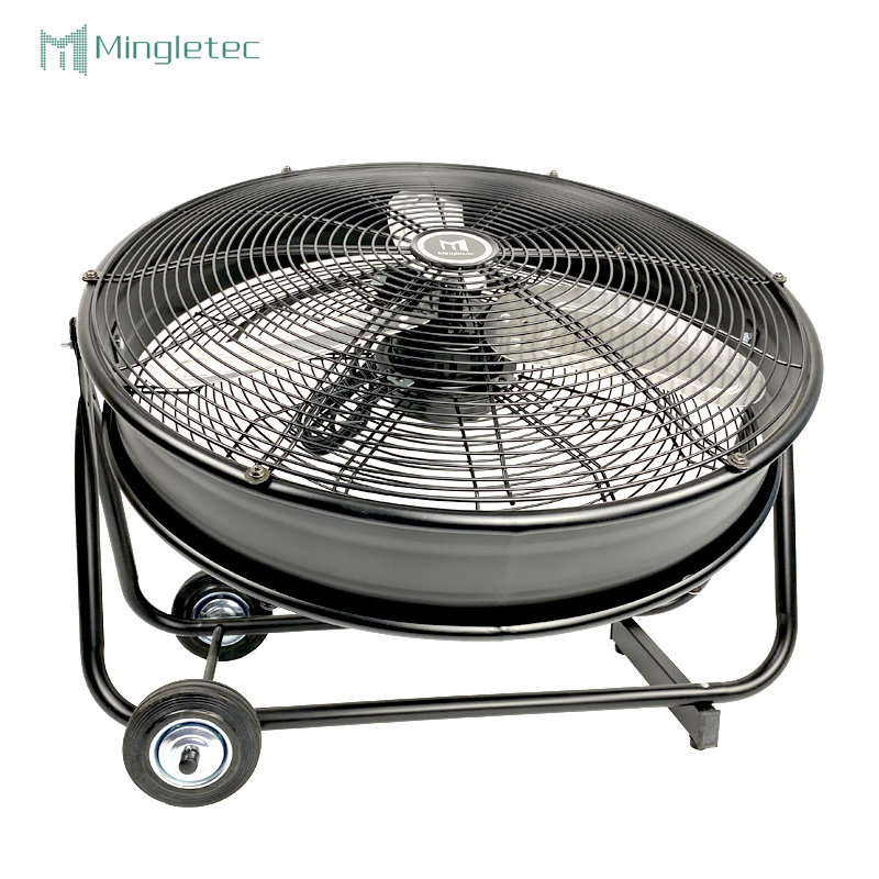 Stadium Warehouse fan industrial potente del tambor del piso del metal de 30 pulgadas