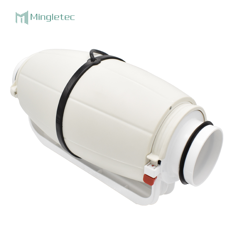 4 6 8 pulgadas de alto volumen de plástico silencioso ventilador de escape en línea para cocina