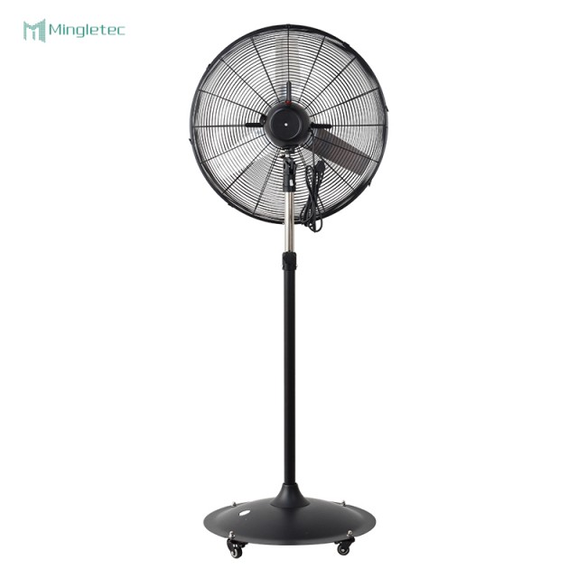 Ventilador de refrigeración de pedestal industrial eléctrico con ruedas