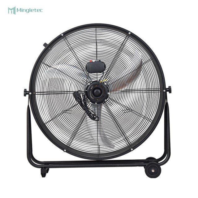 Ventilador de tambor negro resistente de alta velocidad 24 y 30 pulgadas