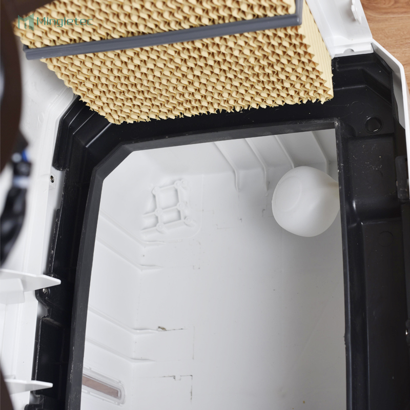 Enfriamiento de aire acondicionado evaporativo móvil con tanque de agua de 50 litros