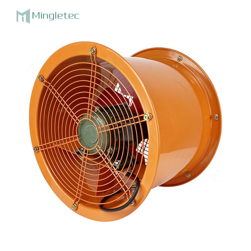 Ventilador de flujo axial industrial de hoja de metal de alta presión para uso en fábrica