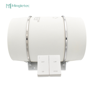 Ventilador de conducto en línea montado en la pared de 6 pulgadas de bajo ruido con controlador de velocidad