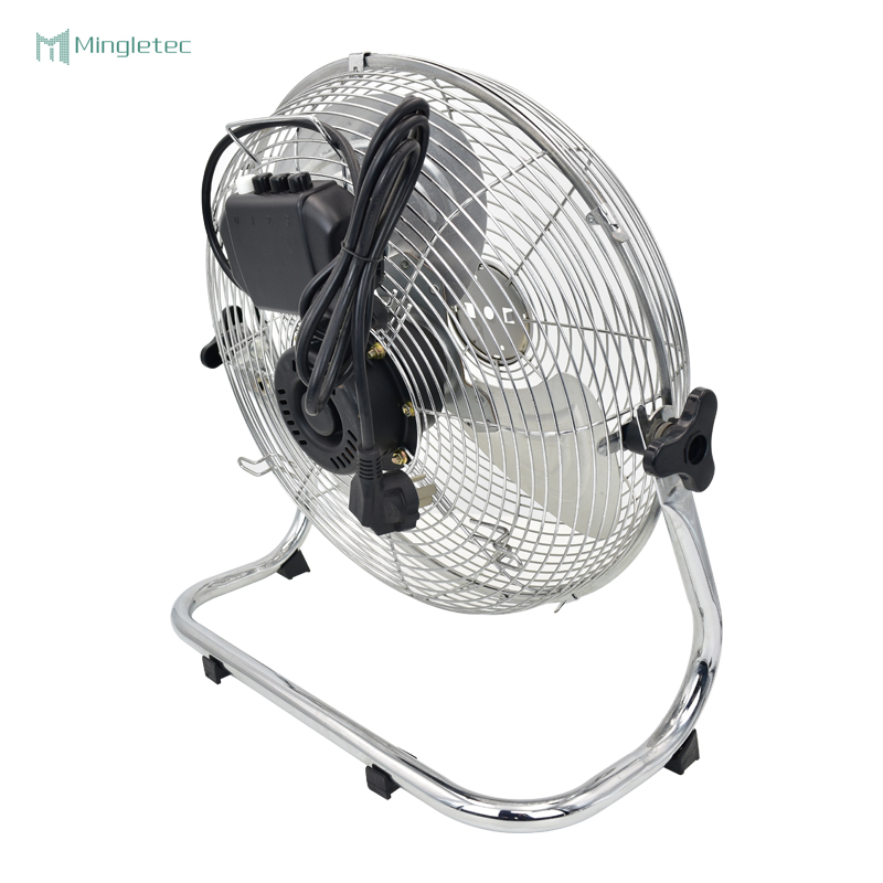 Ventilador de piso comercial eléctrico de alta velocidad de 20 pulgadas con 3 aspas de aluminio