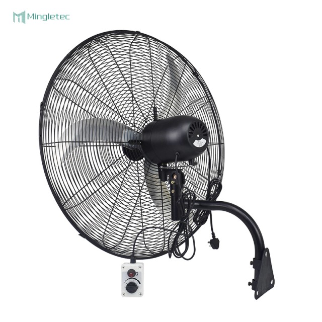 Ventilador de montaje en pared oscilante industrial de uso en fábrica
