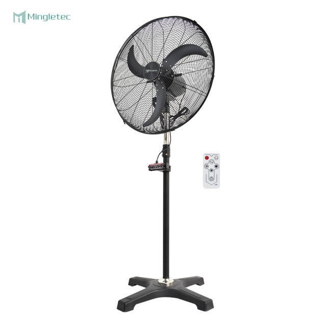 Ventilador de pie industrial de alta velocidad con control remoto