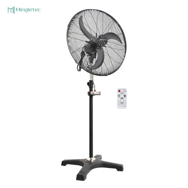Ventilador de pie industrial de alta velocidad con control remoto