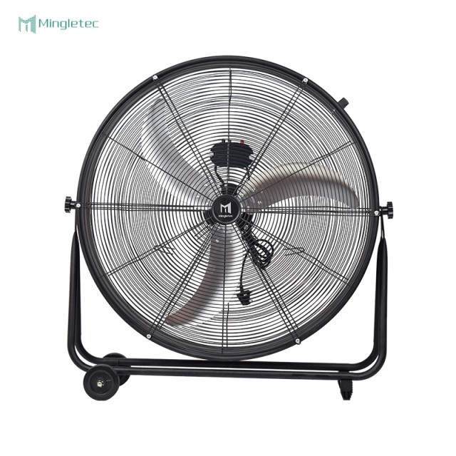 Ventilador de tambor negro resistente de alta velocidad 24 y 30 pulgadas