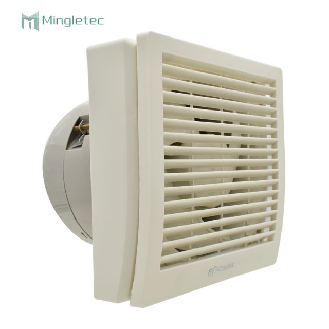 Extractor de montaje en pared cuadrado de motor de CA de plástico PP de 150 mm