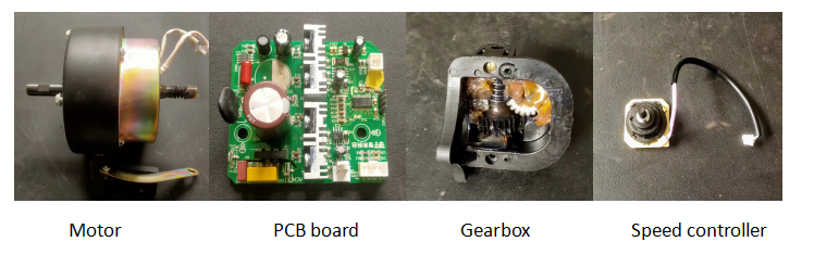 Im&aacute;genes de montaje de cada pieza.