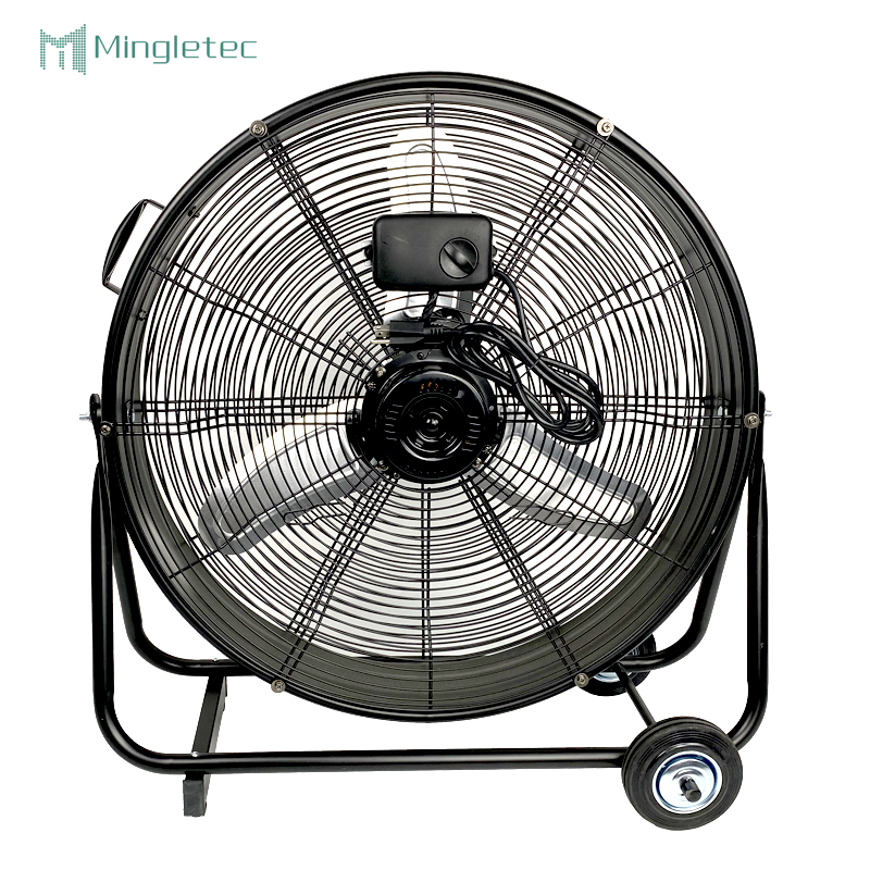 Stadium Warehouse fan industrial potente del tambor del piso del metal de 30 pulgadas