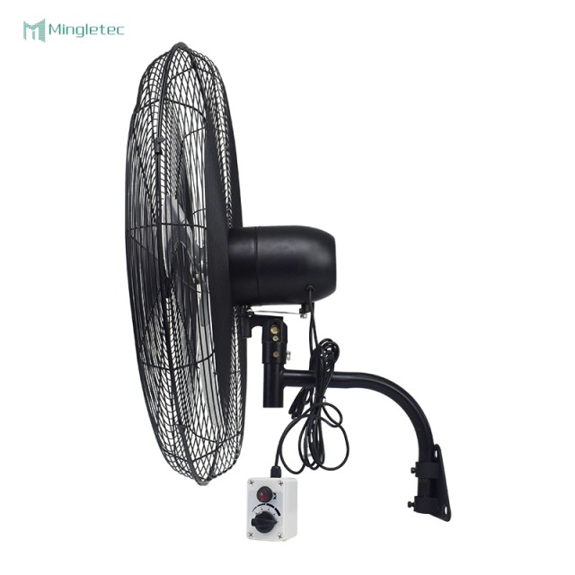 Ventilador de montaje en pared oscilante industrial de uso en fábrica