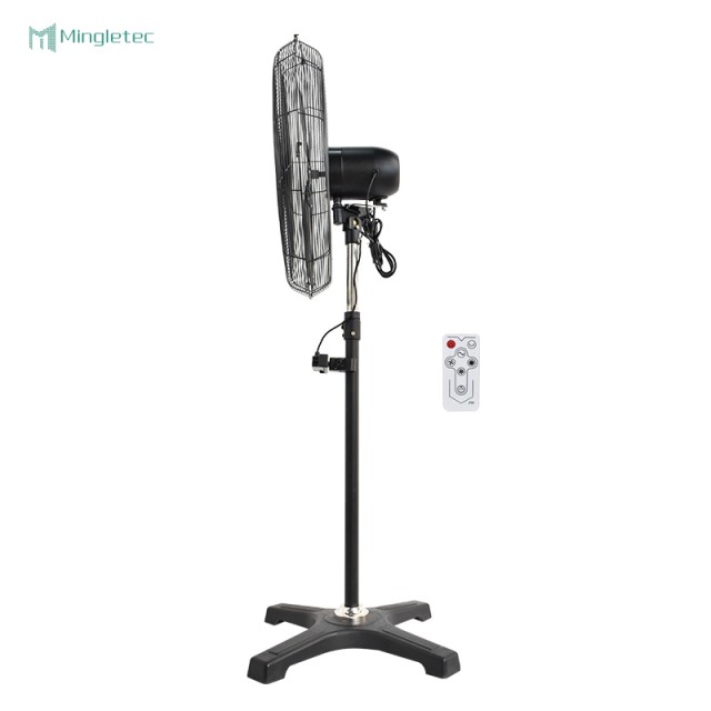 Ventilador de pie industrial de alta velocidad con control remoto