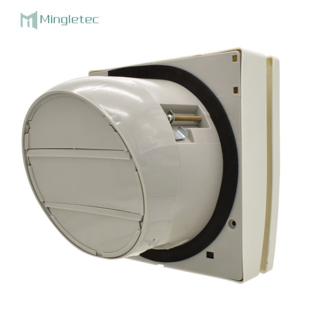 Extractor de montaje en pared cuadrado de motor de CA de plástico PP de 150 mm