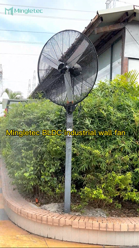 Ventilador de pared industrial con motor BLDC completamente sellado de 26 y 30 pulgadas