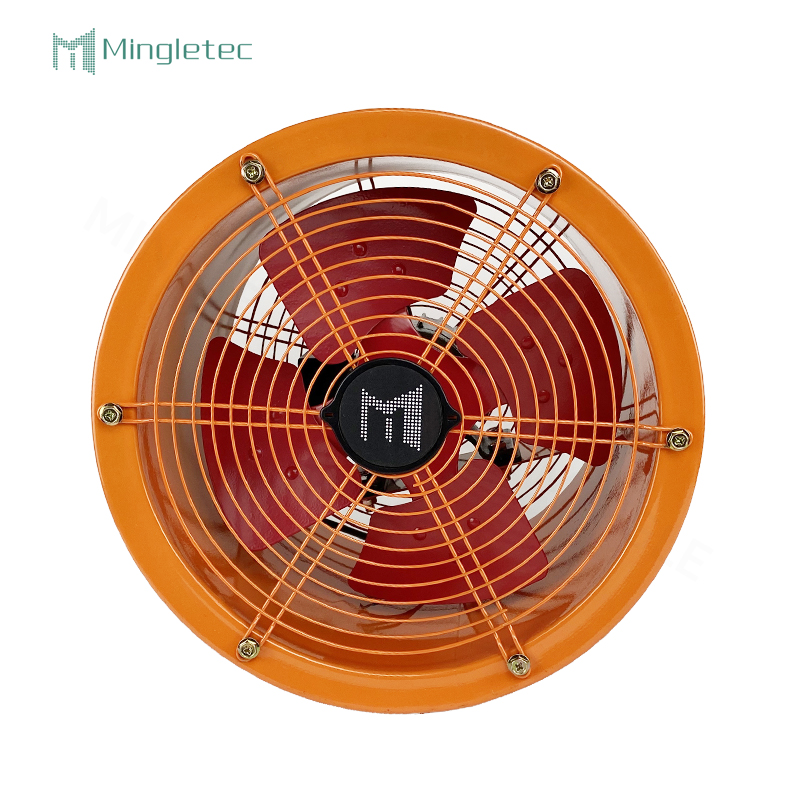 Ventilador de flujo axial industrial de hoja de metal de alta presión para uso en fábrica