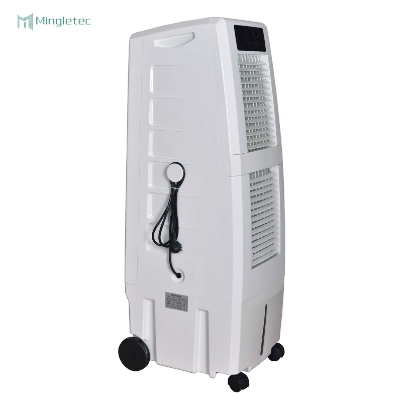 Potente ventilador de refrigeración por evaporación comercial para uso en restaurantes de hoteles