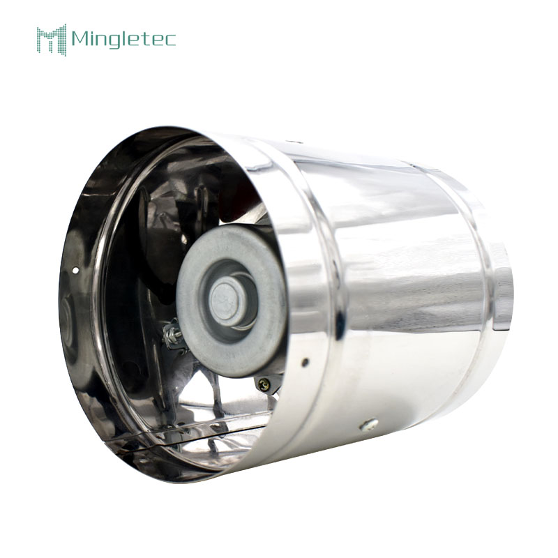 Ventilador de flujo axial extractor silencioso de acero inoxidable de 220 V para cocinas