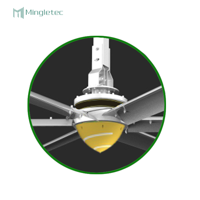 Ventiladores de techo industriales Hvls modernos de gran tamaño para uso en garaje de granja