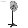 Ventilador de metal industrial de gran tamaño con motor de aire negro y plateado al mejor precio