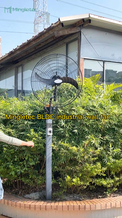 Ventilador de pared industrial con motor BLDC completamente sellado